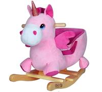Spielwerk® Unicornio Balancín Mecedora Bebe Animales de Juguete Peluches Felpa Suave Sonido Regalos Originales Bebes 1 Año Columpio Infantil