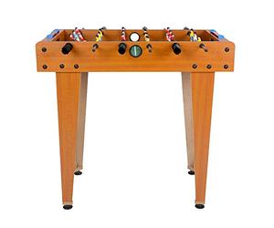 SpielwerkŽ Futbolín para Nińos Madera Juego de Mesa Interior Exterior 69x37x62cm Juguete Interactivo