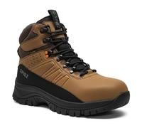 SPIEZ Botas de seguridad para hombre S2 - Zapatos de seguridad ligeros con puntera composite, antideslizantes, resistentes al agua y antiestáticos Marrón, EU 40