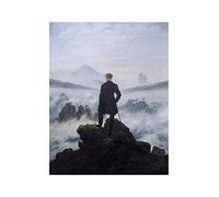 Spiffing Prints Caspar David Friedrich - The Wanderer Above The Sea of Fog 1818 - Medium - Semi Gloss - Unframed