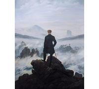 Spiffing Prints Caspar David Friedrich - The Wanderer Above The Sea of Fog 1818 - Small - Semi Gloss Print