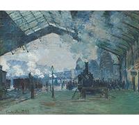 Spiffing Prints Claude Monet - Arrival of The Normandy Train Gare Saint Lazare - Small - Matte Print