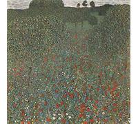 Spiffing Prints Gustav Klimt - Poppies in The Field - Large - Matte Print