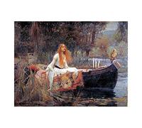 Spiffing Prints John William Waterhouse - The Lady of Shalott Light - Large - Archival Matte - Unframed