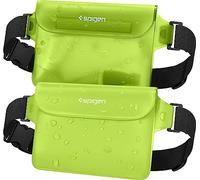 Spigen A620 [Pack de 2] IPX8 Riñonera Impermeable Ajustable | Verde Cactus, Funda Estanca Natación y Viaje, Correa Larga Ajustable, Gran Capacidad IPX8, iPhone y Samsung