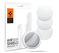 Spigen AirSkin Shield Protector de Pantalla Compatible con Apple AirTag 2 (2026), Apple AirTag (2021), 4 Unidades, Mate, Antiarañazos, Compatible con Fundas