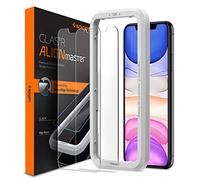 Spigen AlignMaster - Protector de cristal templado compatible con iPhone 11, iPhone XR, 2 unidades, resistente a los arañazos, 9H