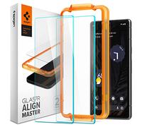 Spigen AlignMaster Protector Pantalla para Google Pixel 7a, 2 Unidades, Instalación Fácil, Compatible con Funda, Dureza 9H