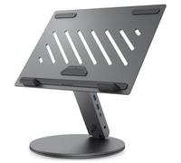 Spigen ArcDock Soporte Portatil Mesa Plegable con Estación de Acoplamiento 6 en 1 Hub PD 100W USB C, USB A 3.0, HDMI 4K 60Hz, Compatible con MacBook iPad Pro Air Neo A16 M2 M3 M4 M5, Lenovo, HP