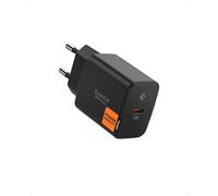 Spigen ArcStation Essential GaN 20W Cargador USB C, PD 3.0 Rápido Pared Adaptador, Cargador rápido PPS para iPhone 17e/17/16 Pro Max Air, Samsung Galaxy S26/S25 Ultra, Pixel 10a/9a/10/9 Pro XL - Negro