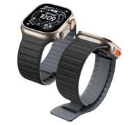 Spigen Athlex Air M Correa para Apple Watch Ultra 4/3/2/1, Series 12/11/10 | Correa de silicona y tejido con cierre magnético de aluminio para 49/46/45/44/42mm