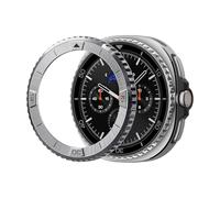 Spigen Bezel Tune Styling Compatible con Samsung Galaxy Watch 8 Classic 46mm (2025) Bisel Adhesivo Cubierta Anillo - Plata