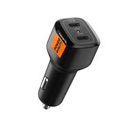 Spigen Cargador de Coche USB C de 75 W, Doble USB, Carga súper rápida, PD PPS 45 W 30 W, Adaptador de Coche para Galaxy S25 Ultra S25 Plus S25 S24 S23 S22 S21 iPhone 16 15 Pro MAX Plus Mini Pixel 8a