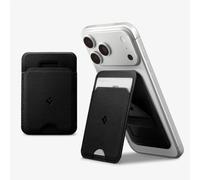 Spigen Cartera Magnética Slim Fold MagFit con Soporte para Tarjetas MagSafe, Compatible con iPhone 17 17e 16 15 14 13 12 Pro MAX Air y Pixel 10 Series Compatible con MagSafe y Pixelsnap - Negro