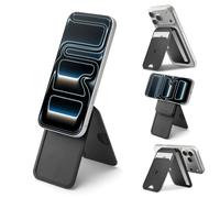 Spigen Cartera Magnética Slim Fold MagFit con Soporte para Tarjetas y Trípode [3 Tarjetas] Compatible con iPhone 17 17e 16 15 14 13 12 Pro MAX Air y Pixel 10 Series Compatible con MagSafe y Pixelsnap