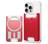 Spigen Cartera Magsafe Classic C1 MagFit Tarjetero Magnético Compatible con iPhone 17/16/15/14/13/12 Magsafe Wallet - Rubí