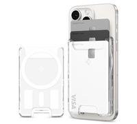 Spigen Cartera Magsafe Ultra Hybrid MagFit Tarjetero Magnético Compatible con iPhone 17/16/15/14/13/12 MagSafe Wallet - Transparente