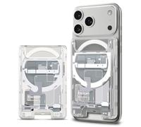 Spigen Cartera MagSafe Ultra Hybrid MagFit Versión 1 Tarjetero Magnético Compatible con iPhone 17/16/15/14/13/12 Series MagSafe Wallet - ZeroOne Blanco