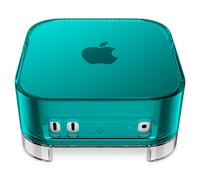Spigen Classic C1 Funda con Soporte para Filtro de Aire Integrado Compatible con Mac Mini M4 / M4 Pro Chip (2024) - Bondi Blue