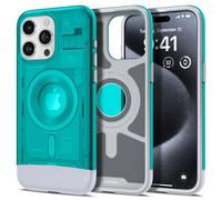 Spigen Classic C1 MagFit - Funda para iPhone 15 Pro, Compatible con Accesorios MagSafe, Color Azul Bondi