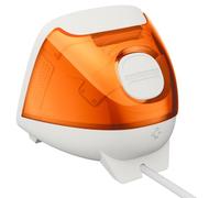 Spigen Classic C1 Soporte para Apple Watch Ultra 4/3/2/1 y Serie 12-1/SE | Soporte de PC transparente y silicona con diseño retro estilo iMac G3 para carga estable - Tangerine