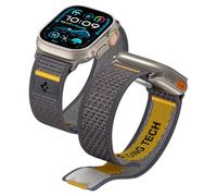 Spigen Correa Athlex Air en Tela Compatible con Apple Watch Ultra 3/2/1 49mm, Series 11/10 46mm, Series 9/8/7-4/SE 45mm, 44mm - Gris Activo