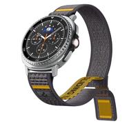Spigen Correa Athlex Air para Galaxy Watch 9&8 40/44/46mm | Correa nailon transpirable con velcro y costura amarilla para Galaxy Watch 9&8/8 Classic(2026/25) - Active Gray
