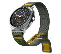 Spigen Correa Athlex Air para Galaxy Watch 9&8 40/44/46mm | Correa nailon transpirable con velcro y costura amarilla para Galaxy Watch 9&8/8 Classic(2026/25) - Active Green