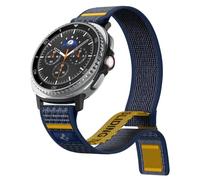 Spigen Correa Athlex Air para Galaxy Watch 9&8 40/44/46mm | Correa nailon transpirable con velcro y costura amarilla para Galaxy Watch 9&8/8 Classic(2026/25) - Active Navy