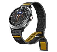 Spigen Correa Athlex Air para Galaxy Watch 9&8 40/44/46mm | Correa nailon transpirable con velcro y costura amarilla para Galaxy Watch 9&8/8 Classic(2026/25) - Active Black