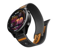 Spigen Correa Athlex Air 2 en Tela Quick Release Compatible con Garmin Watch 22mm Garmin Forerunner 255/265/570, Vivoactive 4, Venu 4/3/2 45 mm - Active Black Orange