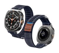 Spigen Correa Básica de Tela con Cierre de Velcro Compatible con Samsung Galaxy Watch Ultra 47mm (2025/2024) - Azul marino