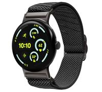 Spigen Correa Lite Fit X en Tela Compatible con Google Pixel Watch 4/3/2/1 41mm (2025/2024/2023/2022) - Negro