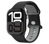 Spigen Correa Nano Pop Compatible con Apple Watch 10 42 mm, Serie 9/8/7 41 mm, SE2/SE/6/5/4 40 mm, 3/2/1 38 mm - Black Sesame