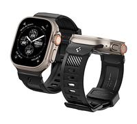 Spigen Correa Rugged Band Compatible con Apple Watch Ultra 3/2/1 49mm, Series 11/10 46mm, Series 9/8/7-4/SE 45mm, 44mm - Negro