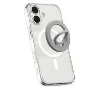 Spigen Dual Pop MagFit Soporte Móvil [Anillo Magnético de Silicona], Compatible con Accesorios MagSafe, iPhone 17 17e 16 15 14 13 Pro MAX Air, PixelSnap Pixel 10 9a, Samsung S26 Ultra - Gris