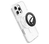Spigen Dual Pop MagFit Soporte para Teléfono [Anillo Magnético de Silicona], Compatible con Accesorios MagSafe, Diseñado para iPhone 16 15 14 13 12 y Fundas MagSafe para Samsung S25 Ultra Plus - Negro