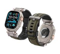 Spigen DuraPro Armor Correa de metal duradera Compatible con Apple Watch Ultra 3/2/1 49mm, Series 11/10 46mm, Series 9/8/7-4/SE 45mm, 44mm - Verde Militar