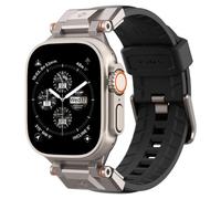 Spigen DuraPro Armor Correa Nylon TPU Compatible con Apple Watch Ultra 3/2/1 49mm, Series 11/10 46mm, Series 9/8/7-4/SE 45mm, 44mm - PU Negro