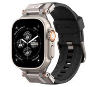 Spigen DuraPro Armor Correa de metal duradera Compatible con Apple Watch Ultra 2/1 49mm, Series 10 46mm, Series 9/8/7/6/5/4/SE 45mm, 44mm - PU Negro