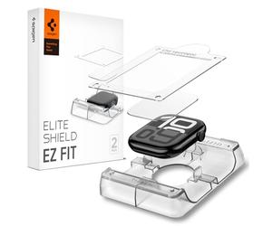 Spigen Eliteshield EZ Fit Protector Pantalla para Apple Watch 11, Apple Watch 10 42mm, 2 Unidades, Kit de instalación incluido, Alta Definicion, Compatible con Fundas, Anti-Arañazos, Film Protección
