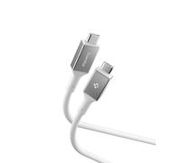 Spigen Essential 240W Cable USB C Carga Rapida Tipo C, Blanco/1,2M | Carga Rápida PD, Cable con Chip E-Marker, Compatible con iPhone 17/16, Samsung Galaxy S26, Pixel 11 Pro XL, MacBook, Switch