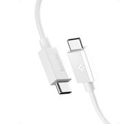 Spigen Essential Cable USB C a C Carga Rapida 60W [2M], Soporta 10,000 Dobleces, Durabilidad de por Vida, Carga Rápida PD para iPhone 16 15 14, Samsung Galaxy S25 24 Ultra, iPad etc - Blanco