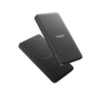 Spigen Essential Qi2 Power Bank Inalámbrico 5.000mAh 22,5W Cargador Portátil Batería Externa Compatible con iPhone 17/16/15/14 y Fundas MagSafe para Samsung S25, Pixelsnap para Pixel 10 Pro XL - Negro