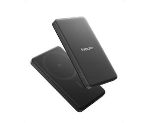 Spigen Essential Qi2 Power Bank Inalámbrico 5.000mAh 22,5W Cargador Portátil Batería Externa Compatible con la Serie iPhone 17e/17/16/16e/15/14/13/12 Pro, Pro MAX, Plus, Mini y Air - Negro