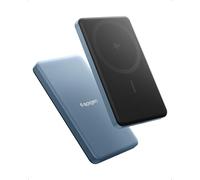 Spigen Essential Qi2 Power Bank Inalámbrico 5000mAh 22.5W, Cargador Portátil, Batería Externa Compatible con iPhone 16 15 14 13 y Fundas MagSafe para Samsung S25, Pixelsnap para Pixel 10 - Azul