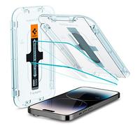 Spigen Glas.tR EZ Fit Protector Pantalla para iPhone 14 Pro, 2 Unidades, Alta Definicion, Dureza 9H