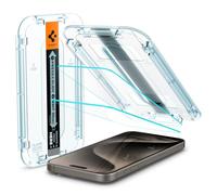 Spigen EZ Fit Protector Pantalla [2 Unidades] para iPhone 15 Pro Max