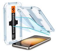 Spigen EZ Fit Protector Pantalla [2 Unidades] para Samsung Galaxy S23 | Cristal templado, Incl. Kit de instalación, Ultra transparente, Resistente a arañazos, Compatible con fundas, Dureza 9H