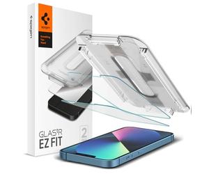 Spigen EZ Fit Protector Pantalla para iPhone 13 Mini, Alta Definicion, Dureza 9H - 2 Unidades